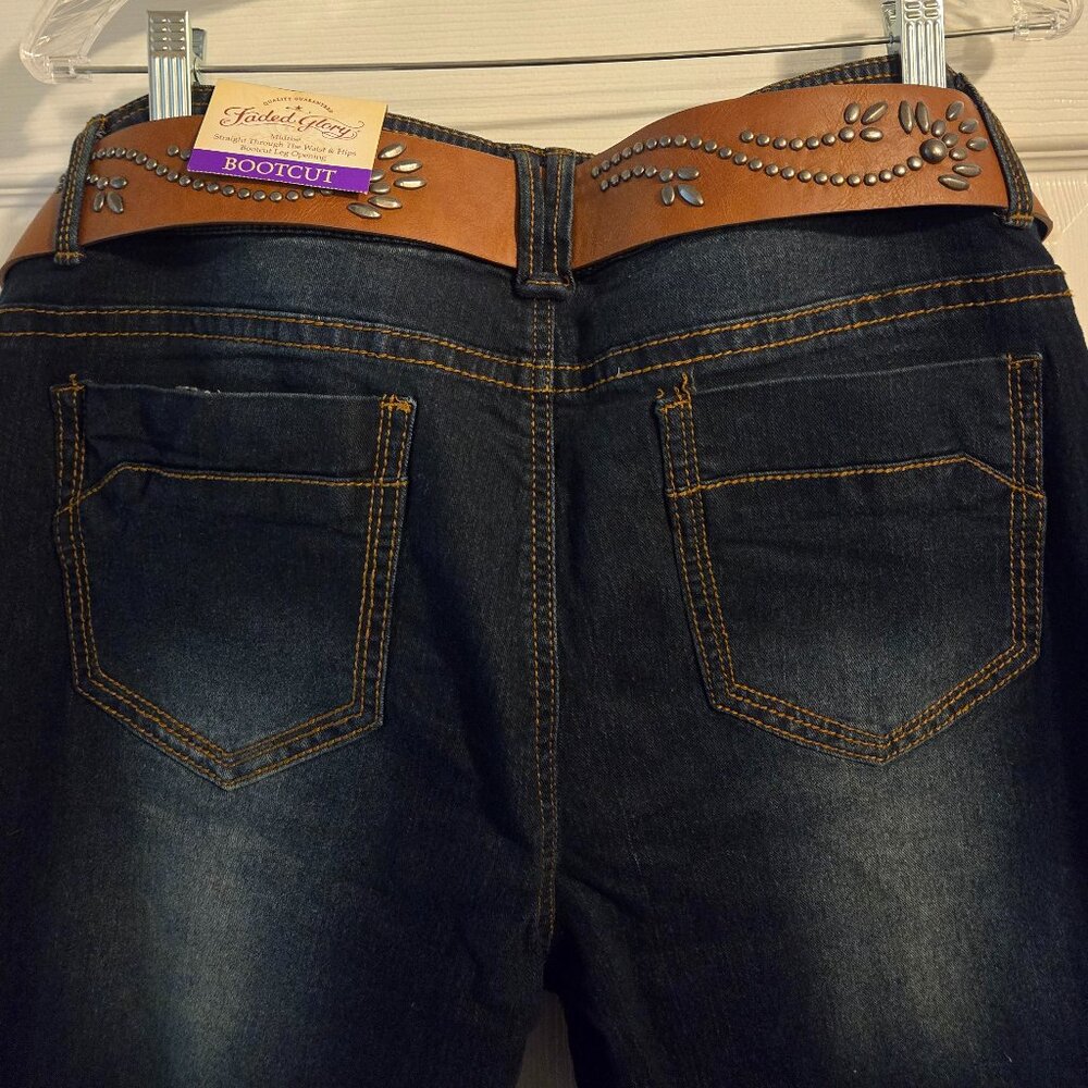 Faded Glory 18A Bootcut Jeans w/Belt